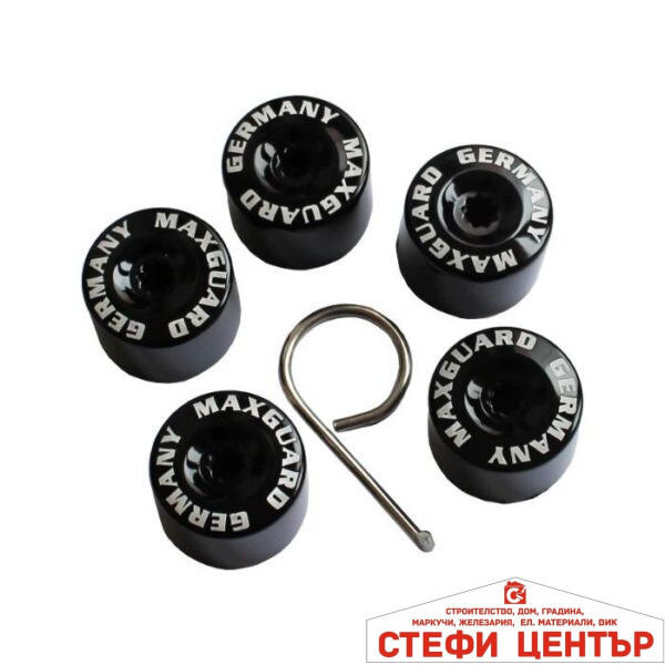 Декоративни капачки за болтове на джантите 17мм - Черен