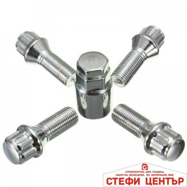 Секретни болтове за джанти - (12мм х 1.25мм