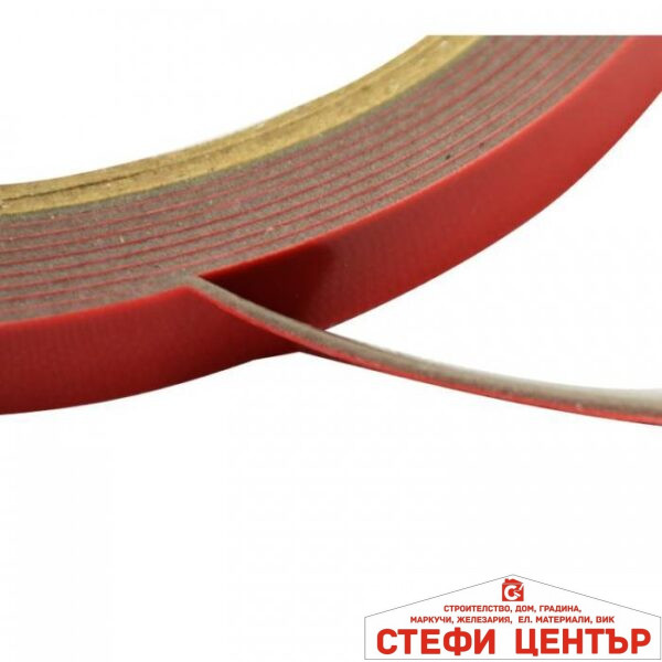 Двойнолепящо прозрачно тиксо - 15мм х 2.5м