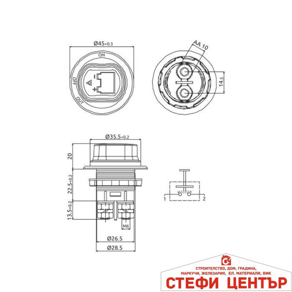 Ключ маса 12-24V 06-027