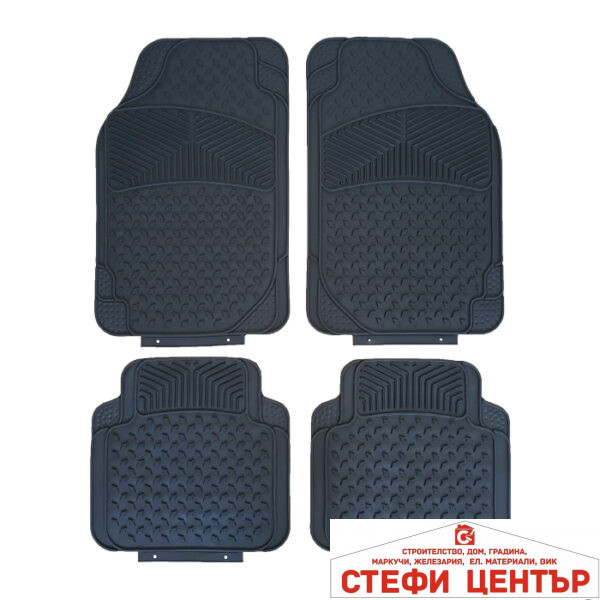 Гумени стелки универсални черни 3006 4бр/к-т