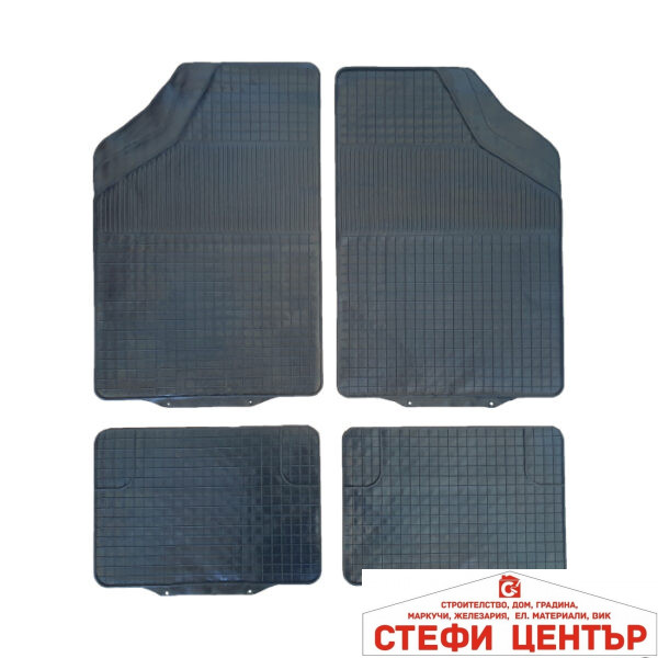 Гумени стелки универсални черни 3512 4бр/к-т