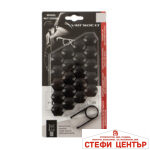 Декоративни капачки за болтове на джантите versaco 19мм - черни - Image 2
