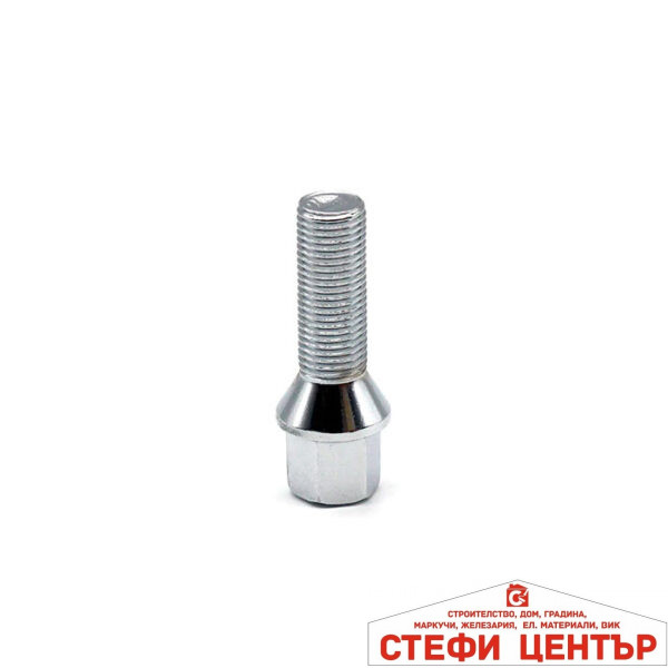 Болт за джанти конус (12мм x1.25мм х28мм)