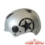 Каска за мотор М - 12 - Сива - Image 2