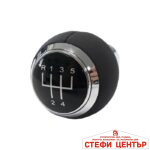 Топка за скоростен лост съвместима с Audi A3 (98-08) / A4 (02-08) - със 5 скорости - гладка кожа