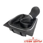 Топка за скоростен лост с маншон съвместима с VW Golf V/VI 03-12 с 6 скорости - черна - Image 2
