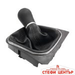 Топка за скоростен лост с маншон съвместима с VW Golf V/VI 03-12 с 6 скорости - черна - Image 3