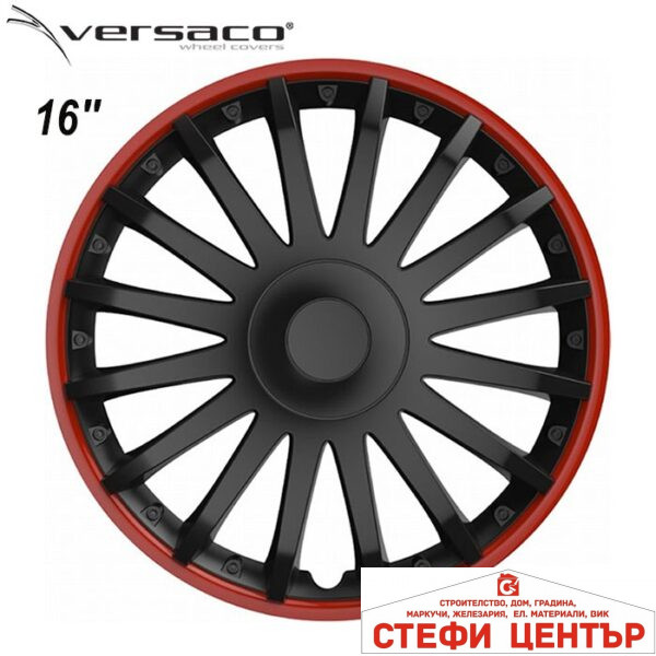 Тасове за джанти 16'' Versaco Crystal RO Black