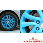 Спрей боя гумирана CAR DES 400ml - Светло син - Image 3