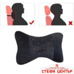 Възглавница за врат PA01 - 2 БР/К-Т - ЧЕРНО - Image 2