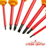 Отвертки с вграден фазомер 7бр в к-т - 7690/196