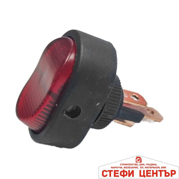 Копче електрическо W1019/PA091 - 12/24V - ЧЕРВЕНО