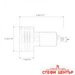 Универсални тапи за мотоциклет РА558 - 2бр / к-т - черни - Image 2