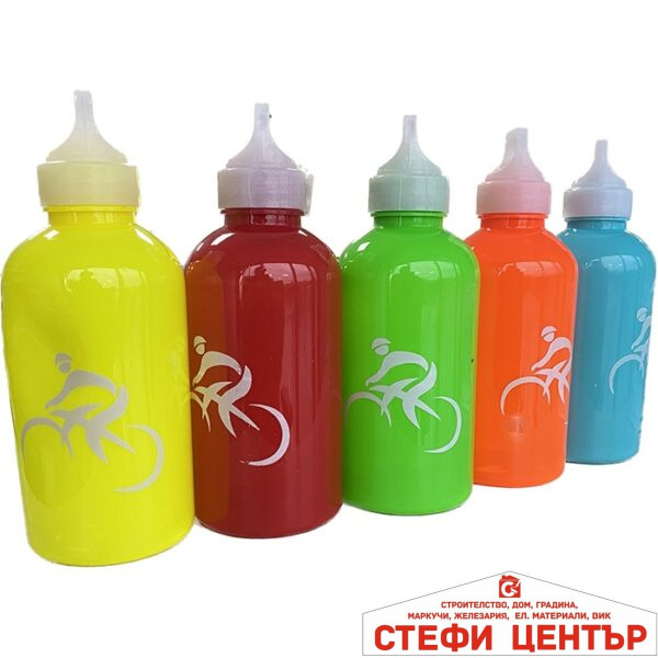 Бутилка за вода за велосипед РА398 - 5 цвята