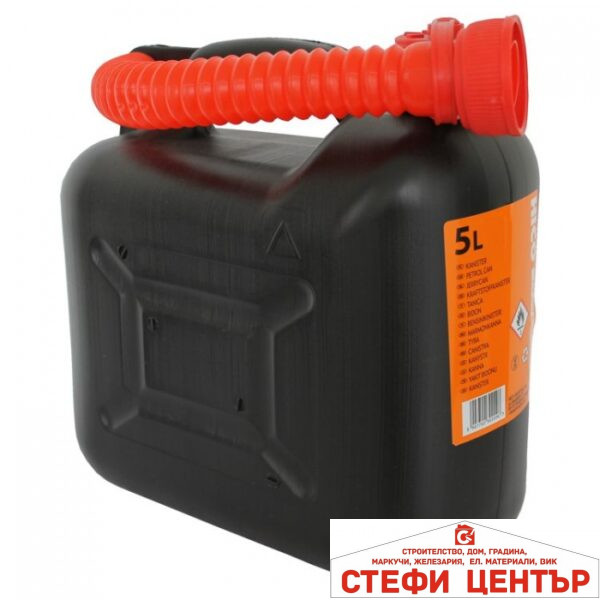 Пластмасова туба за гориво с накрайник HICO - 5L
