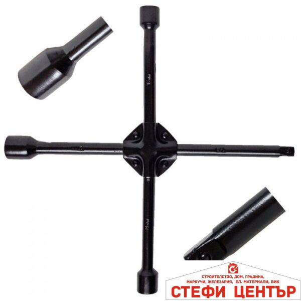 Усилен ключ за джанти кръстачка 2568 - 17-21мм и 1/2