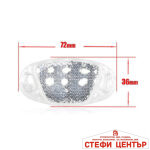 Светлоотразители Вело PA386 4 БР/К-Т - Бели