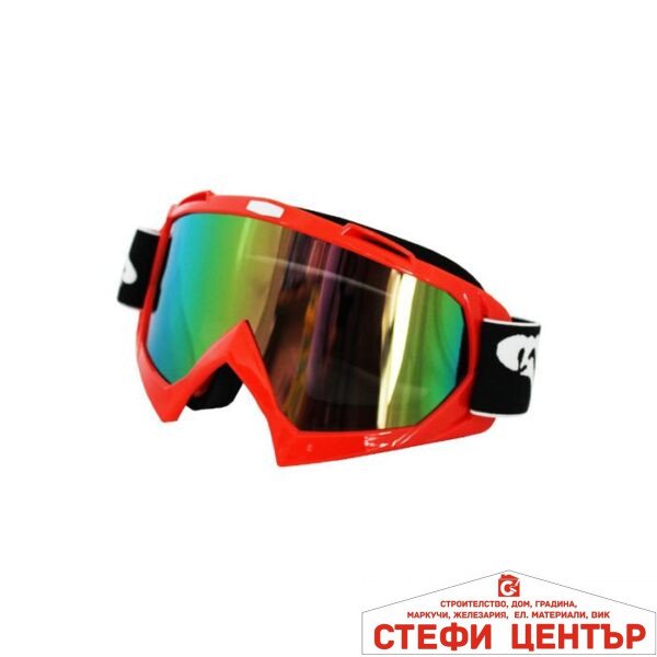 Мото очила с цветно стъкло - J-16 оранжеви