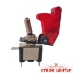 Копче електрическо червено с диод - 1702 - Image 2
