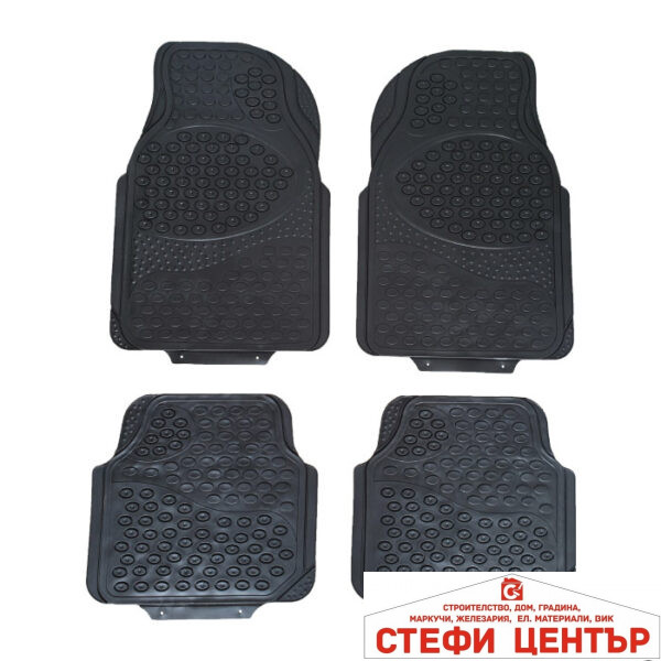 Гумени стелки универсални черни 1090-4 бр/к-т