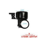 Метален звънец за велосипед - 68455 черен - Image 3