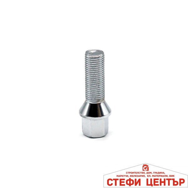 Болт за джанти тип конус  (12мм x1.25мм х33мм)