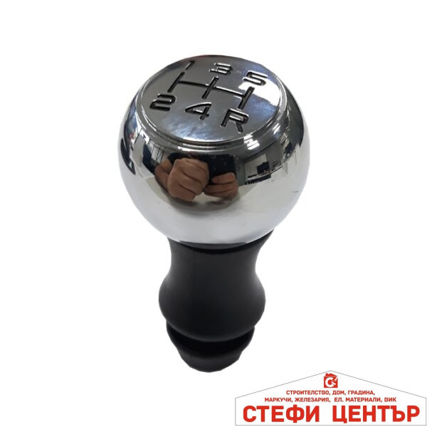 Топка за скоростен лост съвместима с Peugeot / Citroen - 5 скорости - хром