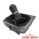 Топка за скоростен лост с маншон съвместима с VW Golf V/VI 03-12 с 6 скорости - черна - Image 3