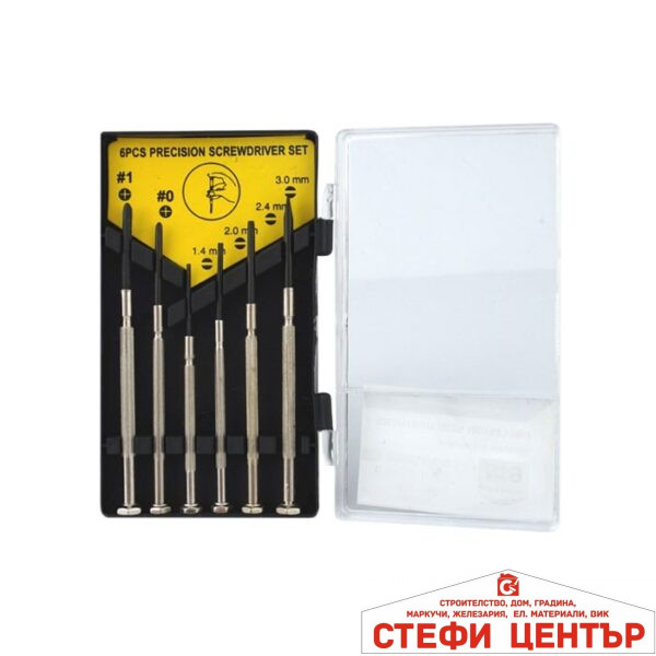 Отвертки Прецизни 6бр в к-т - 86194