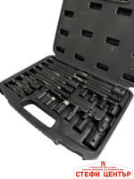 Комплект ударни преходници и удължения 18 части -  1/4",3/8", 1/2" KraftWelle - Image 2