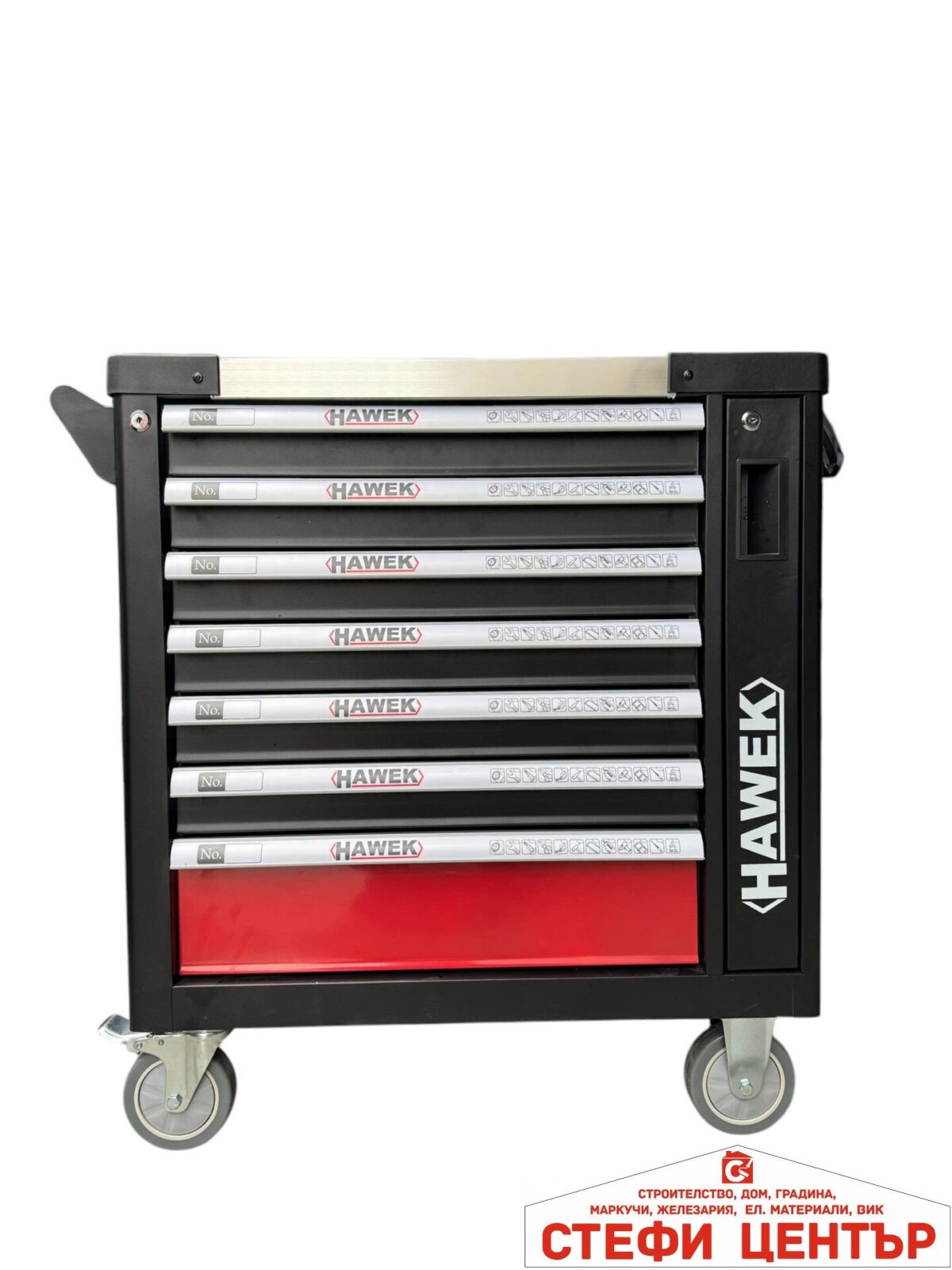 Професионален шкаф за инструменти с метален плот  HAWEK  , HW-1153 - Image 2