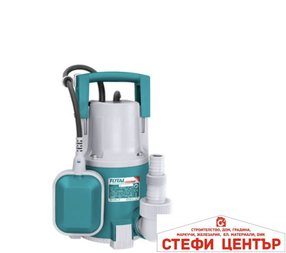 Потопяема помпа за чиста вода TOTAL, 117 L/min, 400 W , 1"