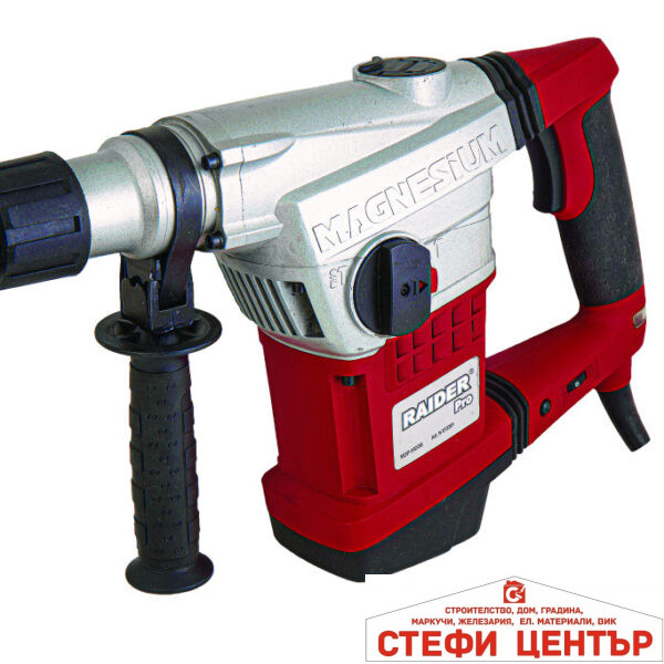 Перфоратор 1250W 7.2kg 40mm SDS-max 10J RAIDER PRO RDP-HD30