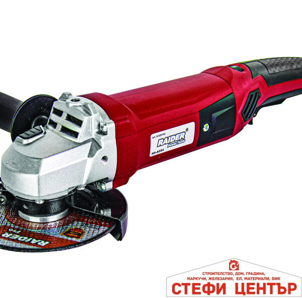 Ъглошлайф 125mm 1200W рег. обороти в куфар с дискове RAIDER RD-AG54