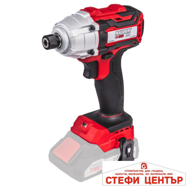 R20 Винтоверт ударен безч. Hex1/4"180Nm LED Solo RAIDER PRO RDP-BCHID20
