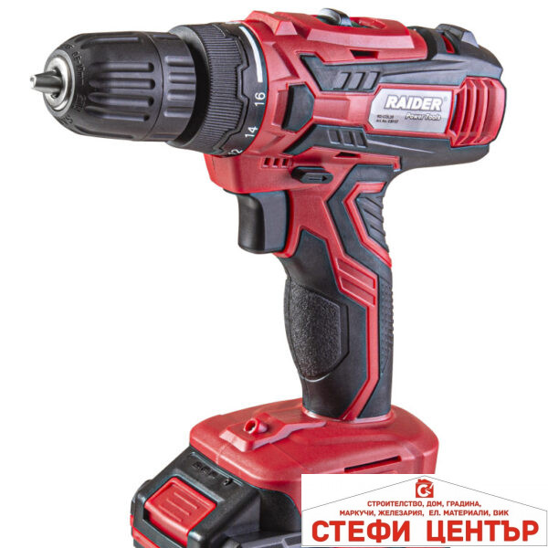 Бормашина акум. Li-ion 18V 2x1.5Ah 2-ск. 1h 28Nm RAIDER RD-CDL29