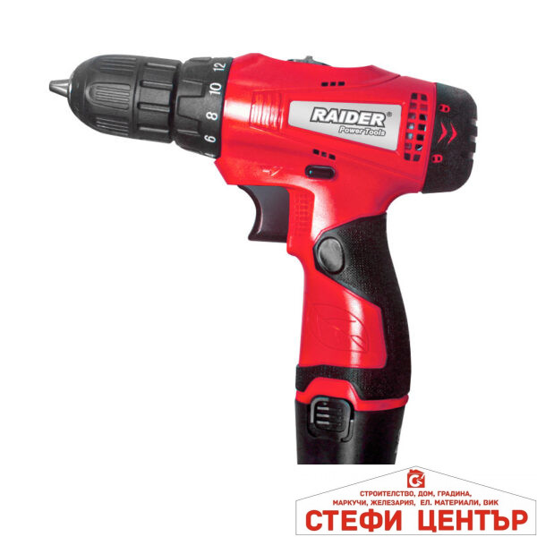 Бормашина акум. 12V 2-ск. 1.5Ah 24Nm RAIDER RD-CDL33