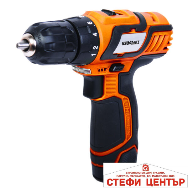 Бормашина акум. Li-ion 12V 2-ск. 2 батерии 1300mAh BAUKRAFT BK-CDL14