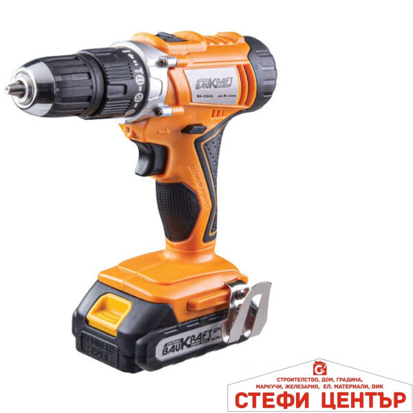 Бормашина акум. ударна 2-ск. 10mm 40Nm 18V 2Ah BAUKRAFT BK-CDI35