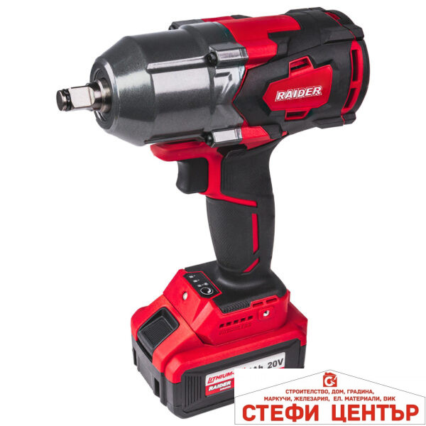 Гайковерт ударен безч. 20V 3-ск.4Ah 700Nm1/2"куфар RAIDER INDUSTRIAL RDI-IBW05