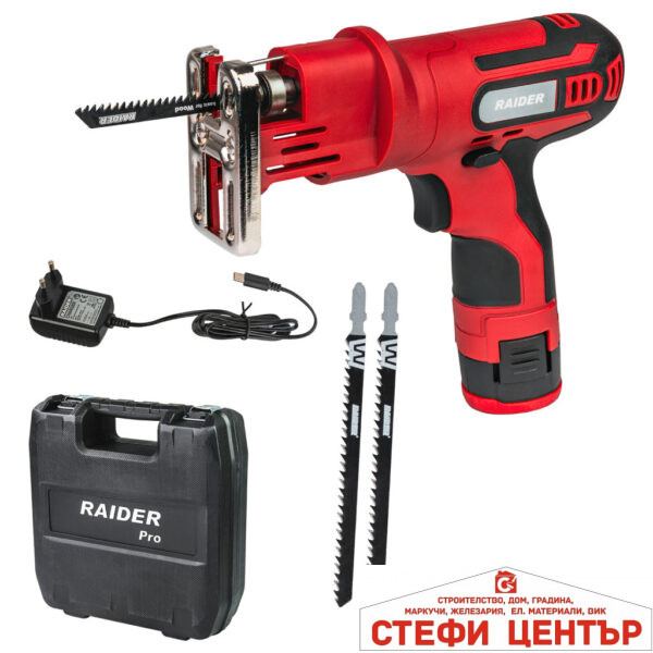 Прободен трион 12V 1.5Ah 25mm quick куфар RAIDER RD-RS39Y