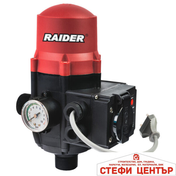 Пресостат електронен 2.2kW 1" 60°C регулируем RAIDER RD-EPC03