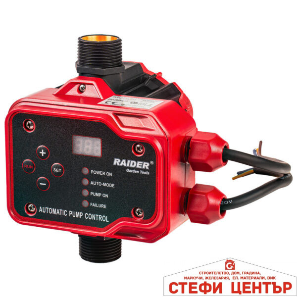 Пресостат 2.2kW 1" Digital 1-6bar Max. 15bar RAIDER RD-EPC04