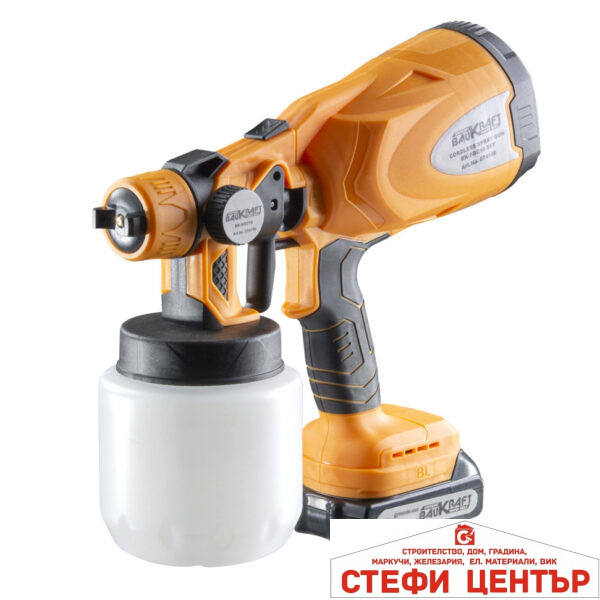 Пистолет за боя акум. ø2.5mm 0.8L 2Ah BAUKRAFT BK-SGC10 Set