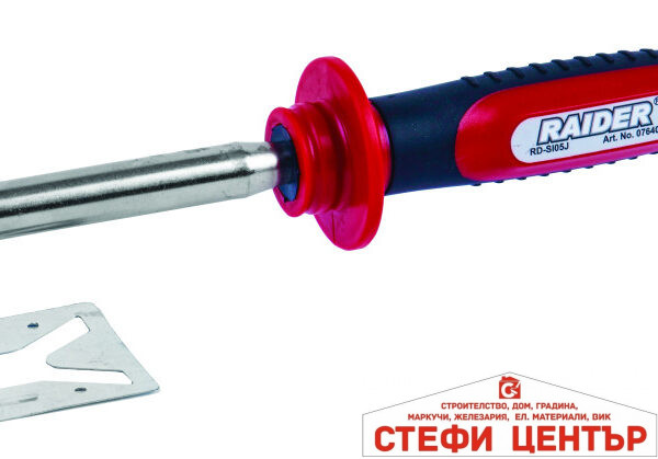 Поялник 60W плосък връх извит RAIDER RD-SI05J