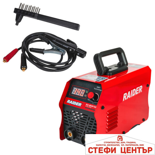 Инверторен електрожен 140A Display RAIDER RD-MIW160          