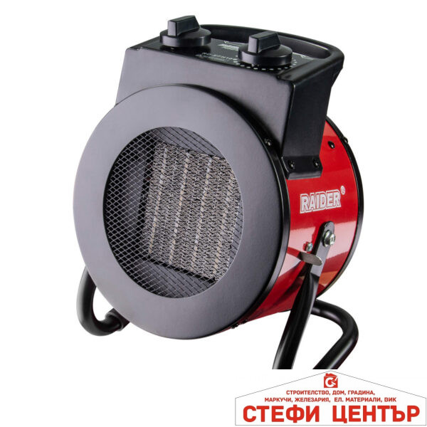 Калорифер електрически  2kW керамичен кръгъл стойка RAIDER RD-EFH10