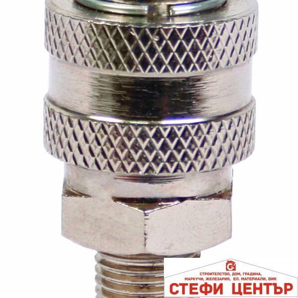 Накрайник пневм. бърза връзка 1/4"M QC04 RD