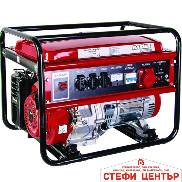 Генератор за ток бензинов 5kW 230V & 380V RAIDER RD-GG07